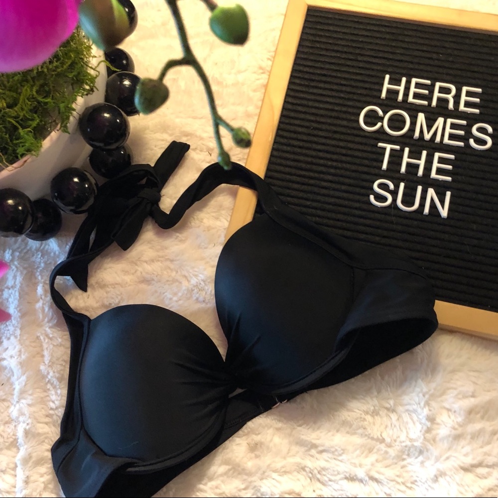 Black Padded Bikini Top Size M